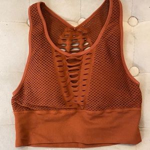 Mesh sports bra